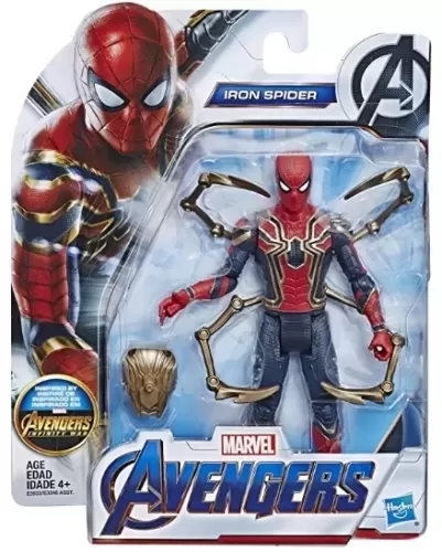 Avengers Marvel Iron Spider Super Hero Action Figure Toy For Kids - 6"