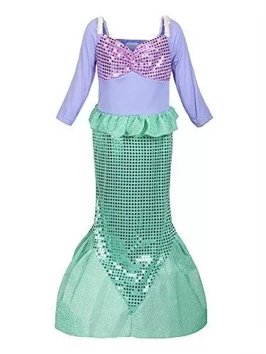 ReliBeauty Girls Sequins Little Girl Mermaid Costume, 3T
