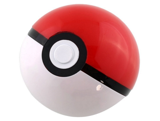 Red and white Pokémon Ball