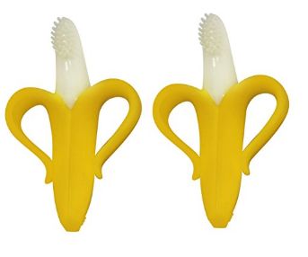 Baby Banana Toothbrush with Handles